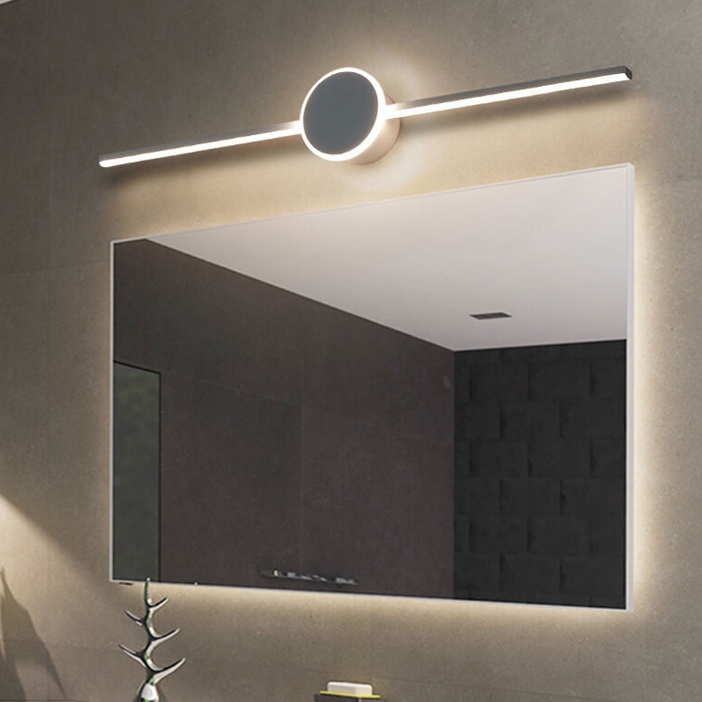 Nordic Long Disc LED Vanity Light