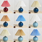 Minimalist Ceramic Pleated Table Lamp