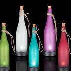 Set of 5 Solar LED Wine Bottle Hanging Lights