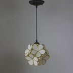 Premium Vintage Stained Glass Petal Pendant Light