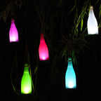 Set of 5 Solar LED Wine Bottle Hanging Lights