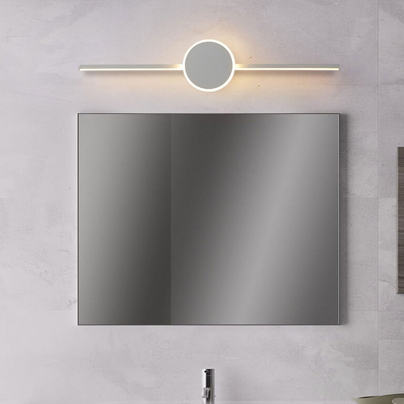 Nordic Long Disc LED Vanity Light