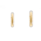 Premium Brass and Marble Oval LED Wall Sconce