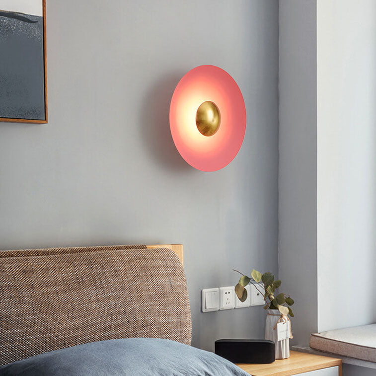 Nordic Multicolor Round LED Wall Sconce