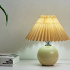 Minimalist Ceramic Pleated Table Lamp