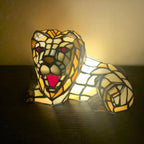 Premium Tiffany Stained Glass Animal Table Lamp - 1-Light Decorative Accent
