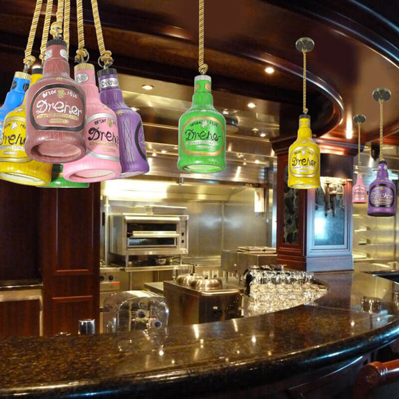 Colorful Resin Industrial Pendant Lamp