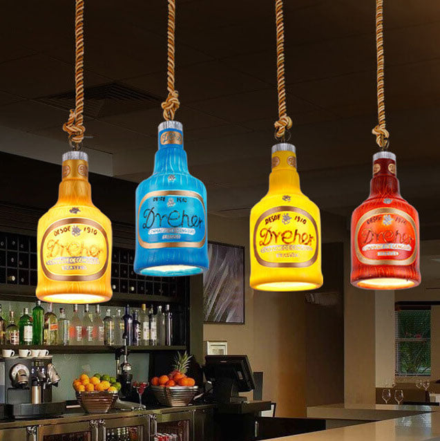 Colorful Resin Industrial Pendant Lamp