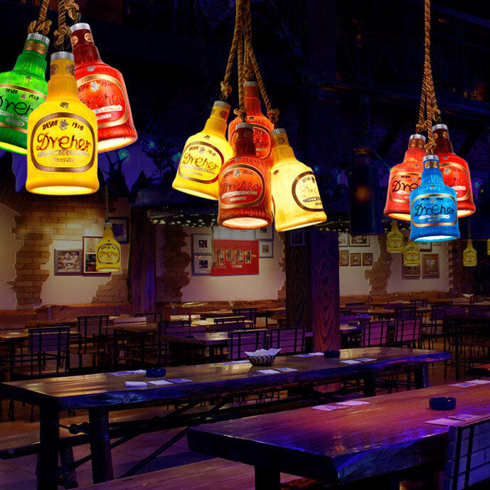 Colorful Resin Industrial Pendant Lamp