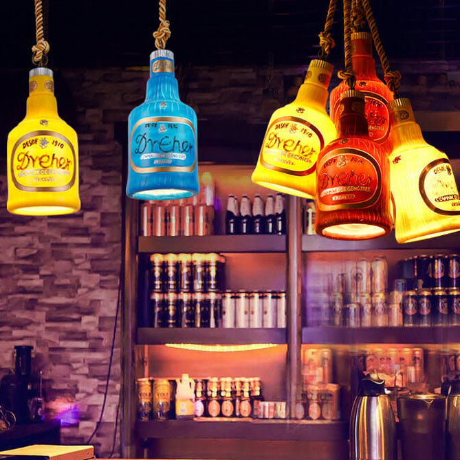 Colorful Resin Industrial Pendant Lamp