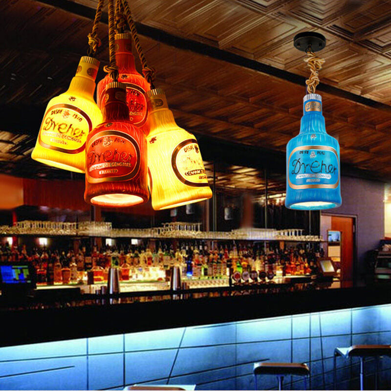 Colorful Resin Industrial Pendant Lamp