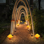 Premium Art Deco Solar Mushroom LED Outdoor Garden Light