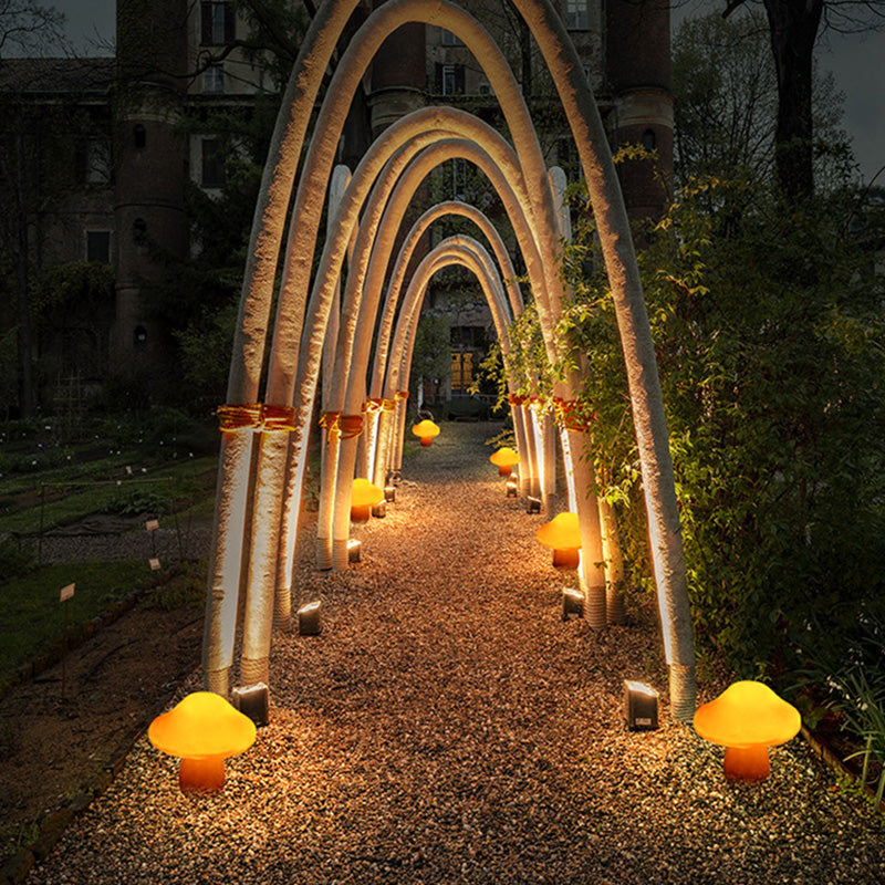 Premium Art Deco Solar Mushroom LED Outdoor Garden Light