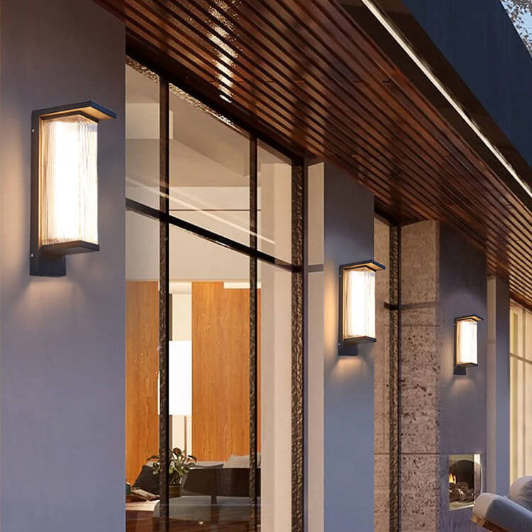 Premium Waterproof Rectangular LED Outdoor Wall Sconce