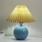 Minimalist Ceramic Pleated Table Lamp