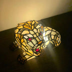 Premium Tiffany Stained Glass Animal Table Lamp - 1-Light Decorative Accent
