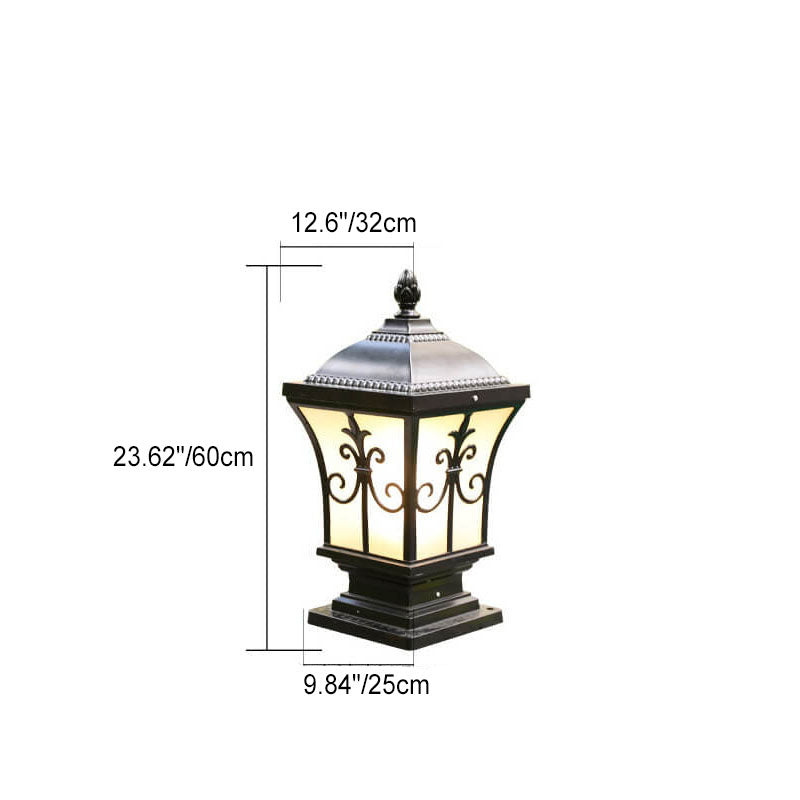 Premium Vintage-Style Waterproof Solar Outdoor Column Light