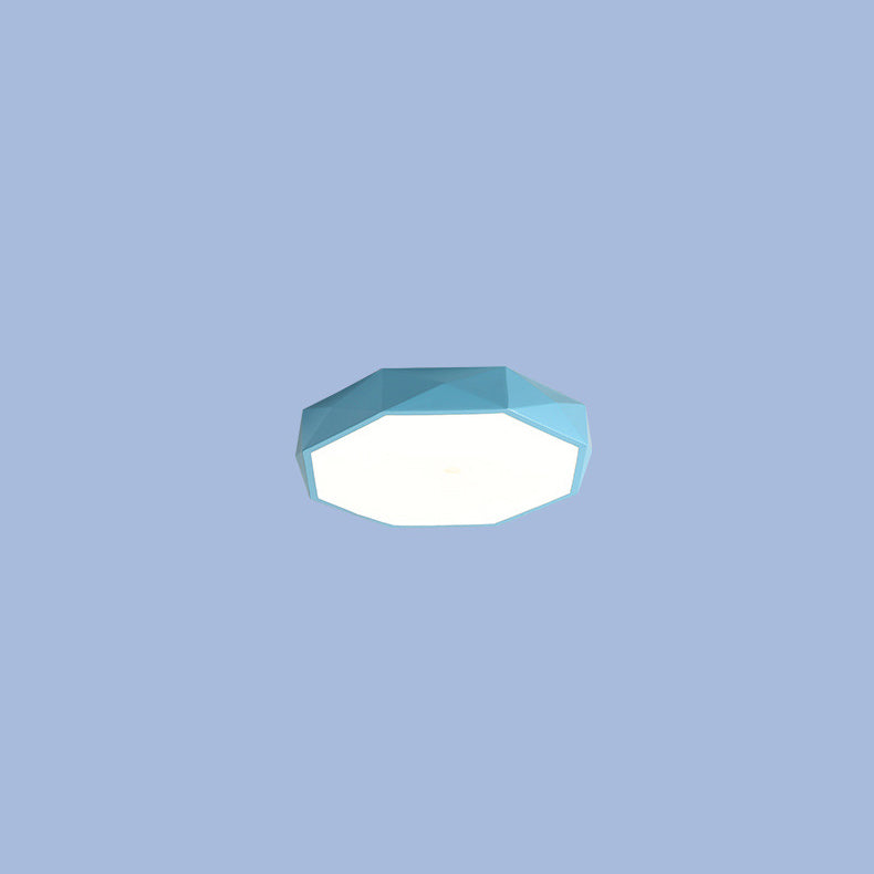 Diamond Geometry LED Flush Mount