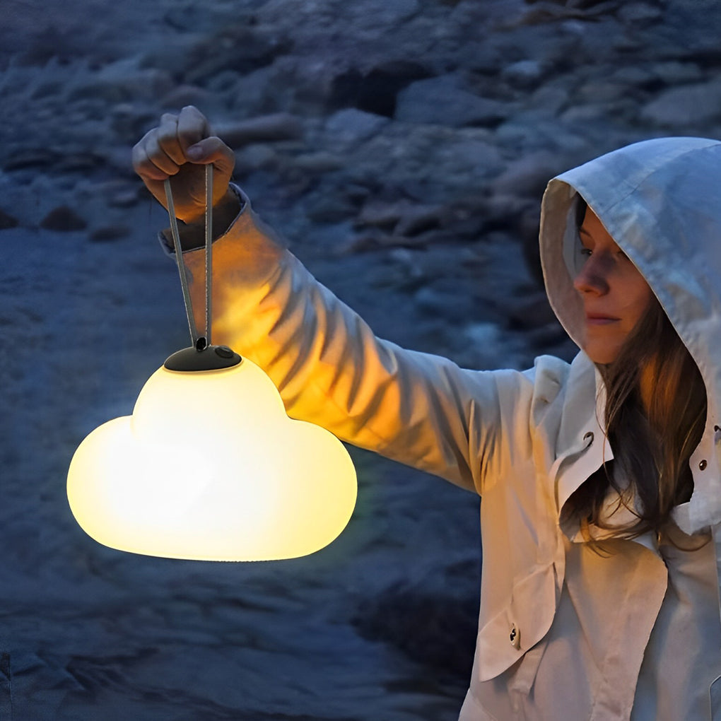 Rechargeable Waterproof Cloud-Shaped Outdoor Hanging Lights - USB DC5V