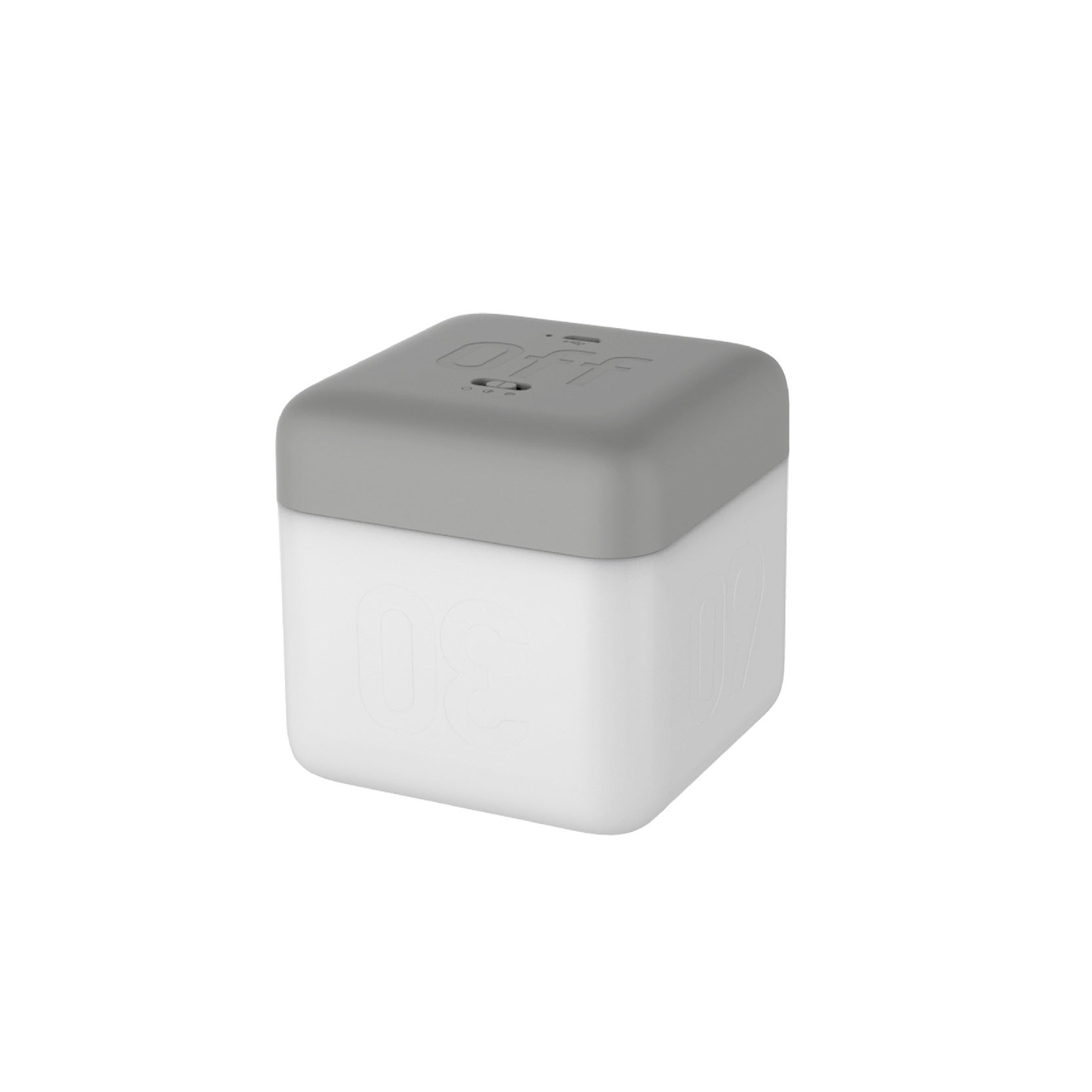 USB Rechargeable LED Magic Cube Turn Timer Night Light Table Lamp