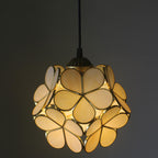 Premium Vintage Stained Glass Petal Pendant Light