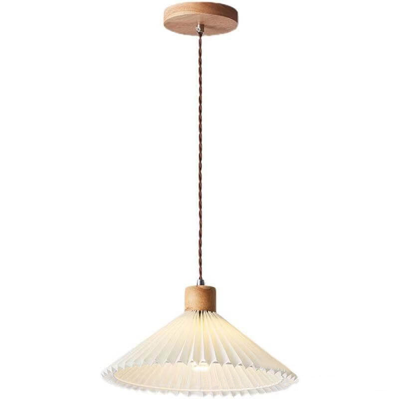 Nordic Minimalist 1-Light Pleated Pendant Lamp