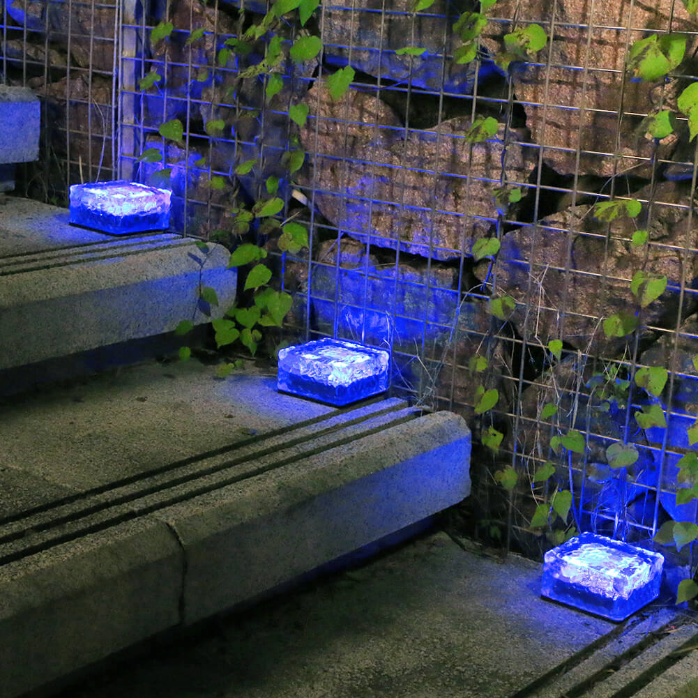 Premium Solar LED Waterproof Glass Garden Ground Light