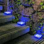 Premium Solar LED Waterproof Glass Garden Ground Light