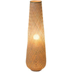 Premium Bamboo Weaving LED Floor Lamp - 1-Light Design