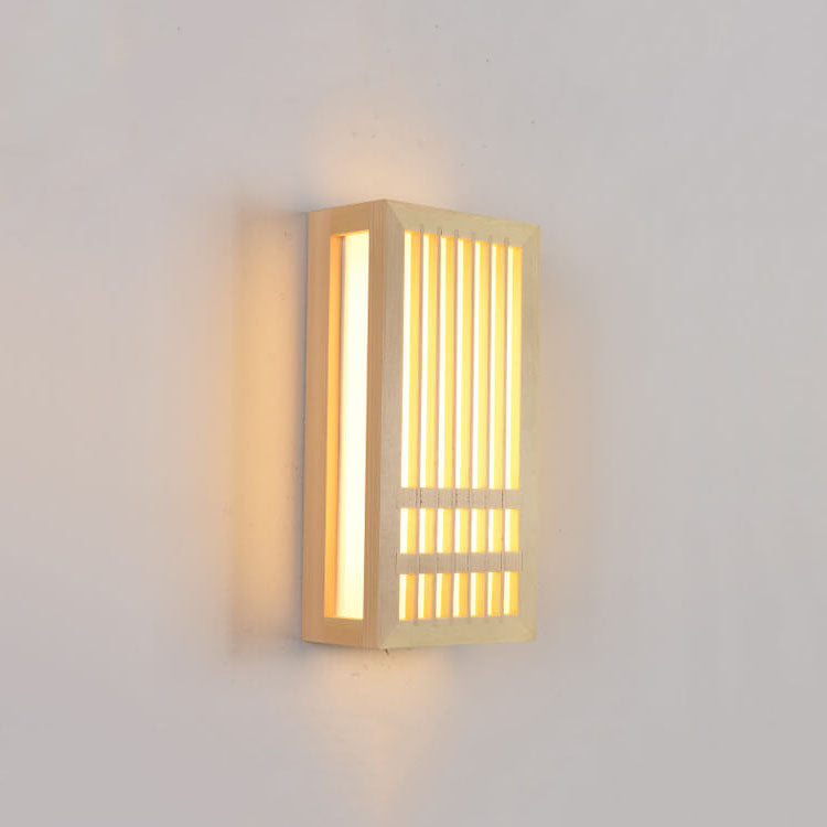 Solid Wood & Acrylic LED Wall Sconce