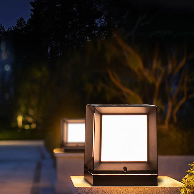 Premium Waterproof Square LED Solar Lawn Fence Light
