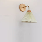 Minimalist Pleated Umbrella Shade Sconce