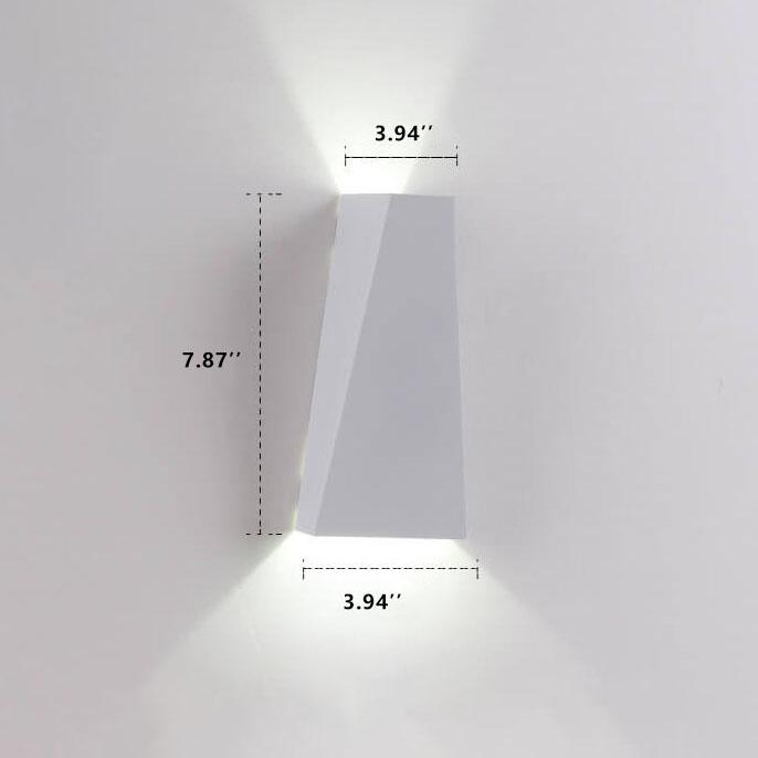 Contemporary Trapezoid LED 2-Light Sconce