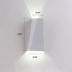 Contemporary Trapezoid LED 2-Light Sconce