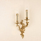 Vintage French Brass Wall Sconce