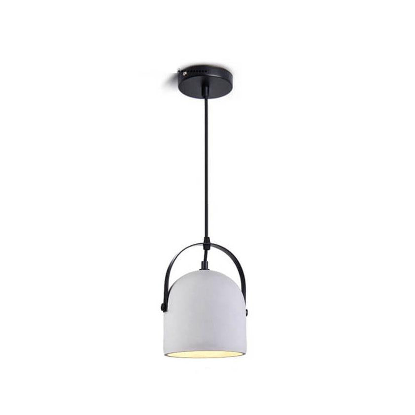 Nordic Cement Cylinder Pendant Light - 1-Light Design
