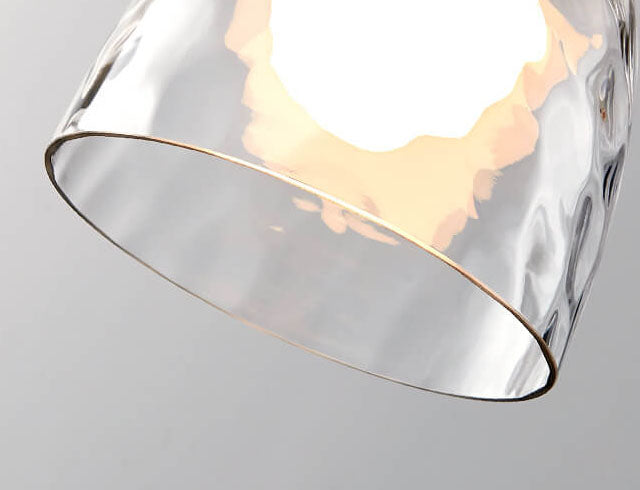 Nordic Rippled Glass Pendant Lamp
