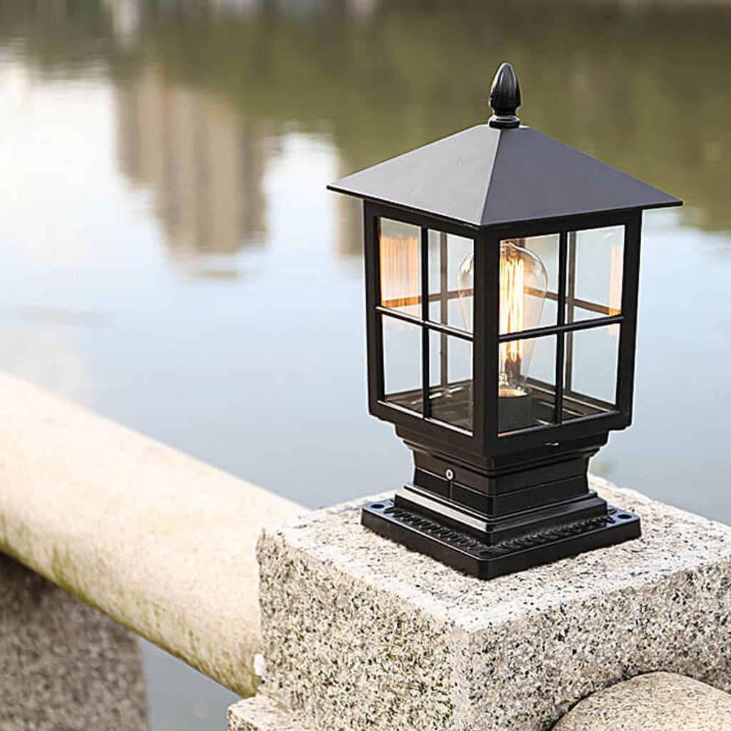 Premium Waterproof European Outdoor Column Lantern