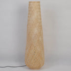 Premium Bamboo Weaving LED Floor Lamp - 1-Light Design