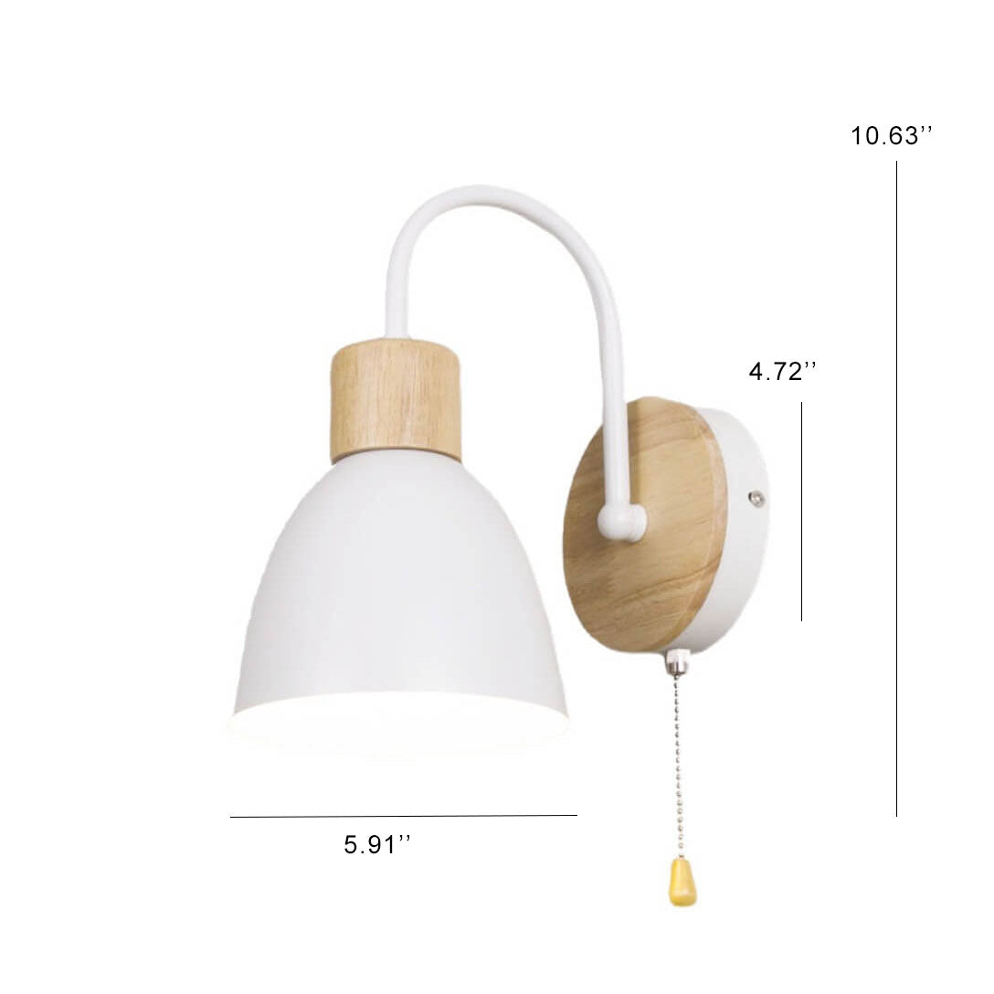 Nordic Macaron Wall Sconce with Switch