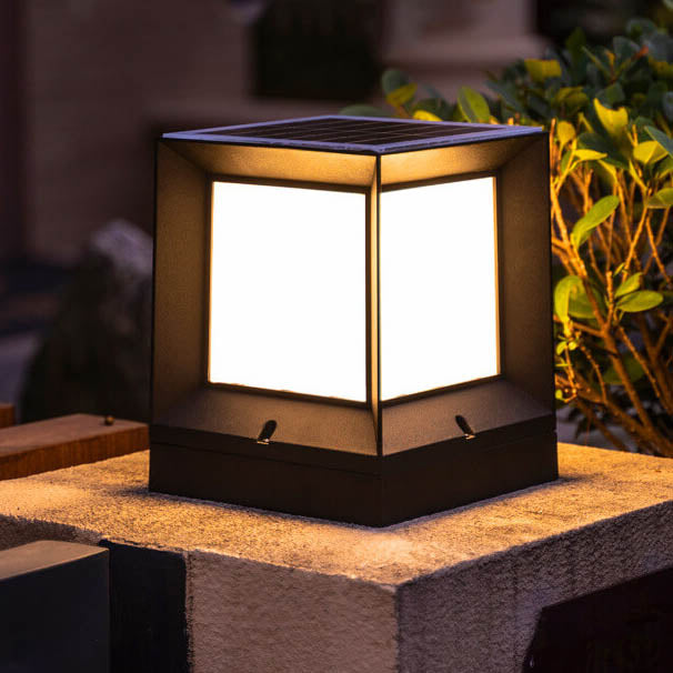 Premium Waterproof Square LED Solar Lawn Fence Light
