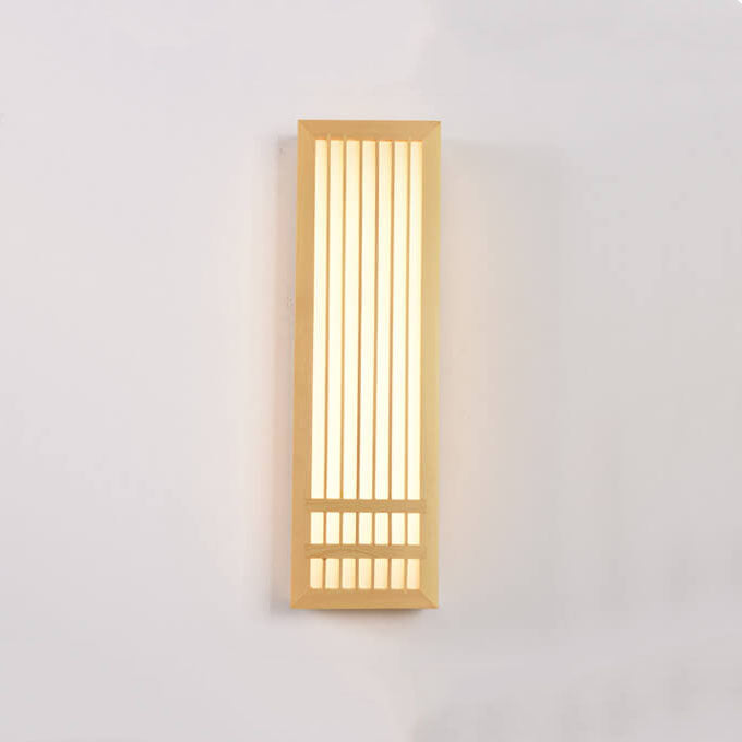 Solid Wood & Acrylic LED Wall Sconce