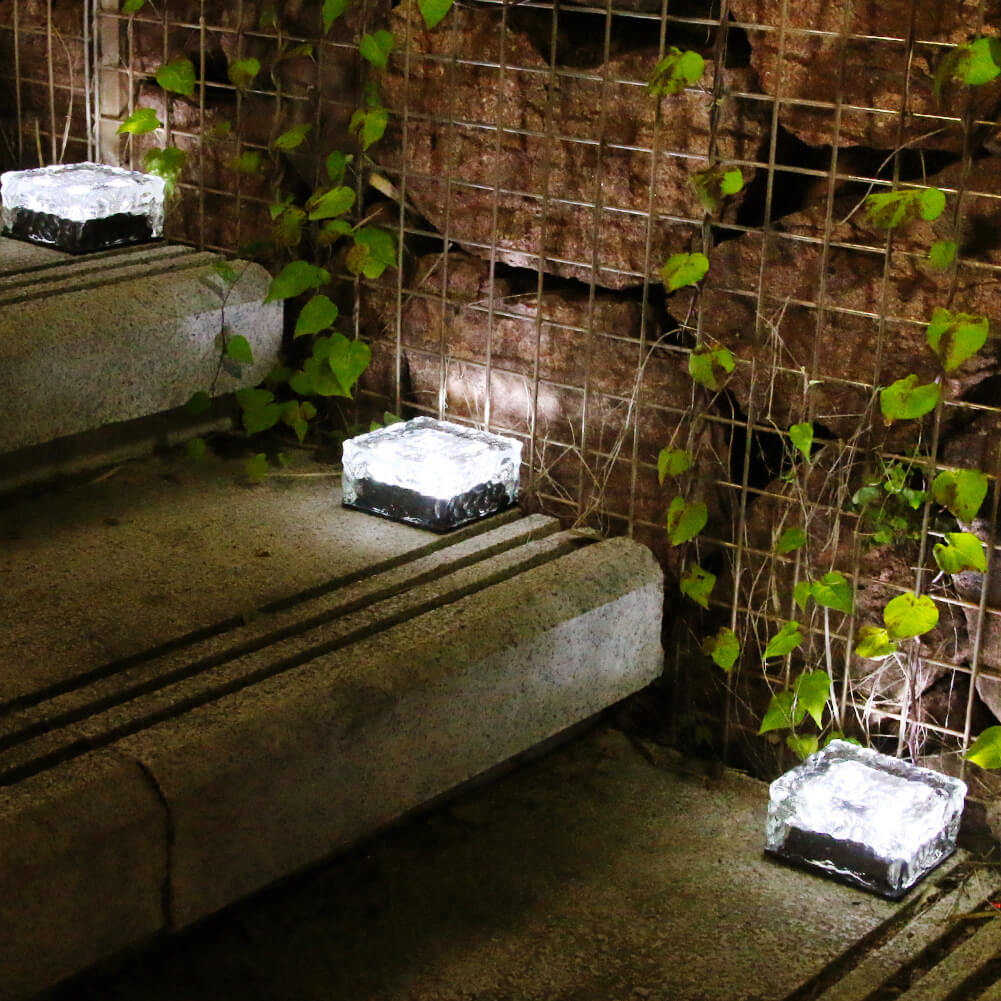 Premium Solar LED Waterproof Glass Garden Ground Light