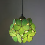 Premium Vintage Stained Glass Petal Pendant Light