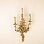 Vintage French Brass Wall Sconce