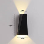 Contemporary Trapezoid LED 2-Light Sconce