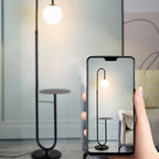 Nordic Minimalist Iron and Marble LED Floor Lamp