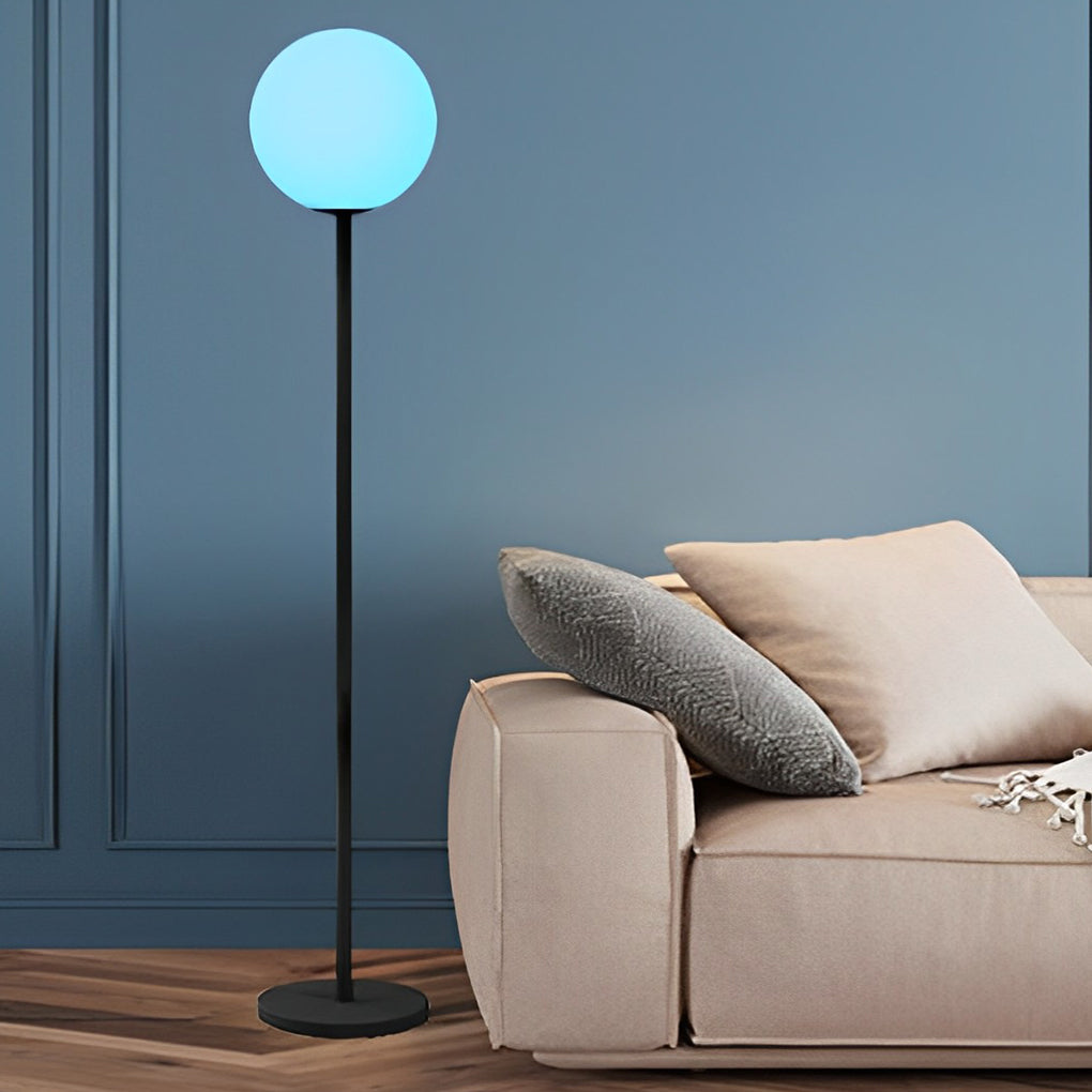 Smart RGB LED Globe Floor Lamp - 16 Color Options