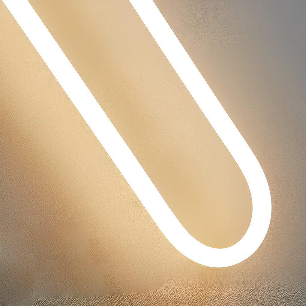 Minimalist Three-Step Dimming LED Wall Lamp - Round Rectangular Copper Design