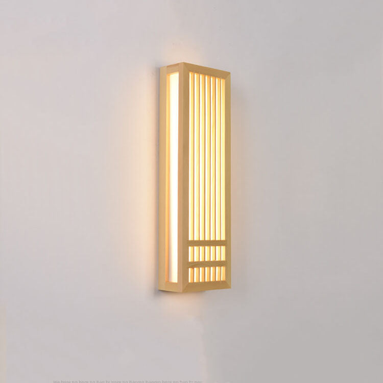 Solid Wood & Acrylic LED Wall Sconce
